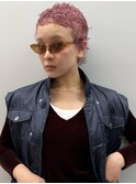 ピンクベージュ×ショートカットハイトーンイメチェンYUKI