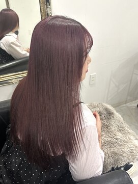 ザ アクネ 岡崎竜美丘店(THE ACNE) ピンクベージュ_顔周りカット