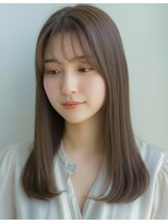 デイジー(Daisy)&nbsp;髪質改善◎透明感オリーブベージュ×艶髪セミロング20代30代