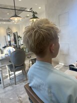 ラボヌールヘアーグレース 門前仲町店(La Bonheur hair grace)&nbsp;スパイキーショート/ハニーベージュ