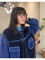 ラヴィズム 小新店(LUVISM)&nbsp;顔周りレイヤー/おくれ毛/ベージュ/ダブルカラー/西区/小新