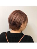 10代20代30代40代◎ハンサムショート×くすみピンク