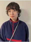 パーマショートウルフ伸ばしかけショートショートウルフパーマ