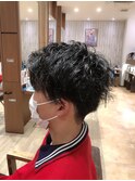 ☆メンズパーマ☆刈り上げアップバング【北川】