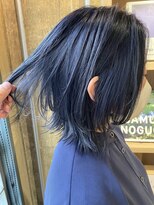 リブロ(liblo)&nbsp;ショートウルフ × ディープブルー 【liblo】