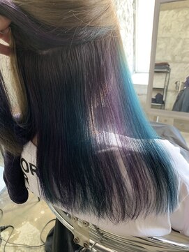 ココ 本八幡(KOKO) ★デザインカラー/レイヤーカット/ウェットヘアオリーブベージュ