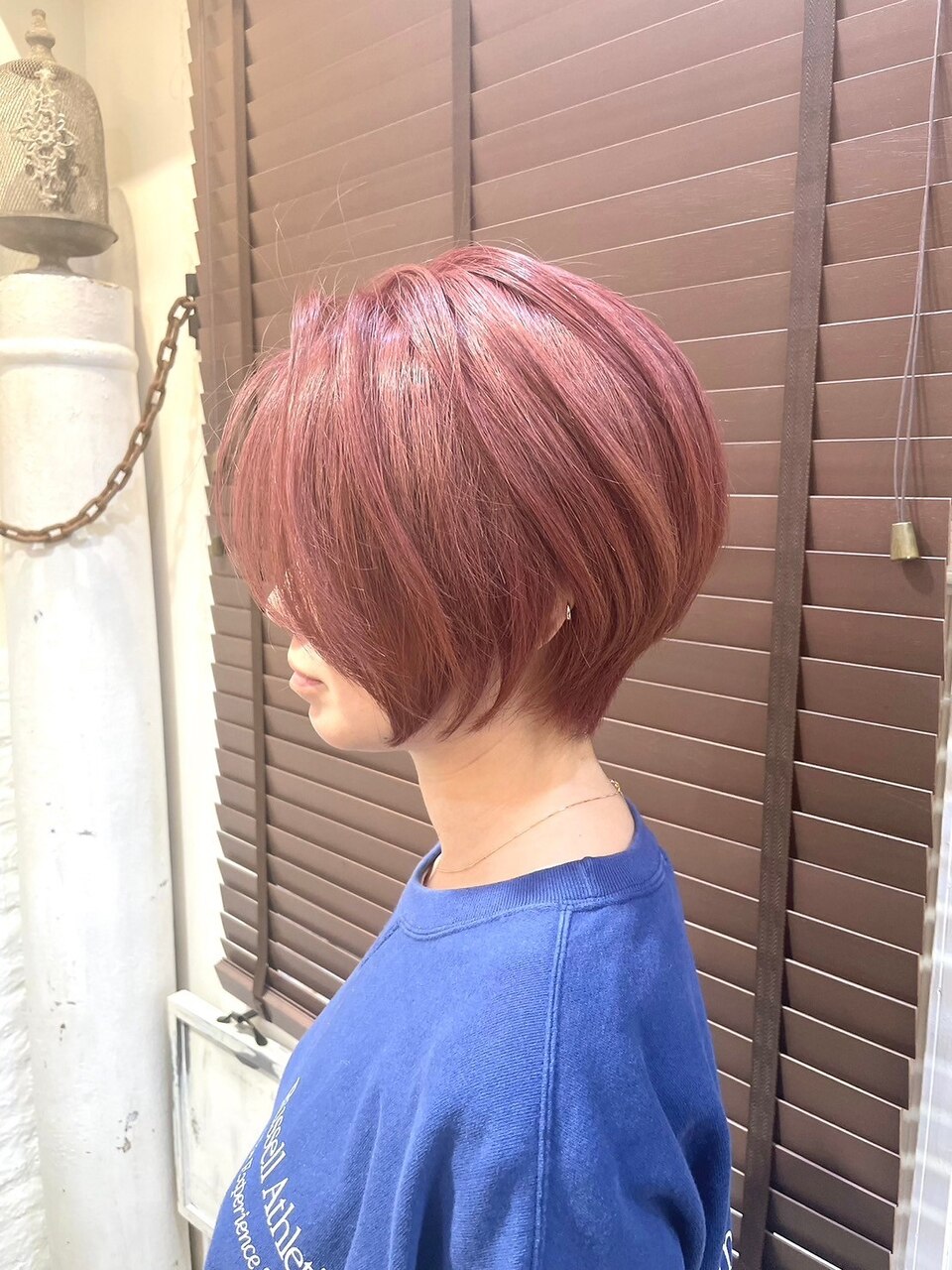 人毛100% ショートボブスタイル　ブラウン　未使用 人毛100% ショートボブスタイル ブラウン 未使用 人毛100