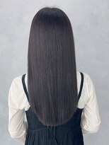 アルバム 池袋(ALBUM)&nbsp;アッシュブラックグレージュカラーレイヤーロング_ba484852