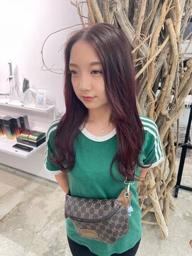 ソーソー(SoSo) 《SoSo》セミロング×ピンクラベンダー