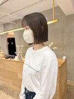 ローレン(LOREN)&nbsp;ミルクティーベージュぷつっとボブケアブリーチ 梅田