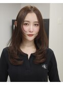 5434髪質改善内巻きシャギーレイヤーロング韓国ストレート