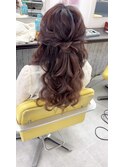 ハーフアップ