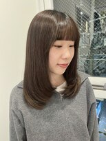 バイオレット 栄店(Violet)&nbsp;ココアブラウン×レイヤーカット　TS-38