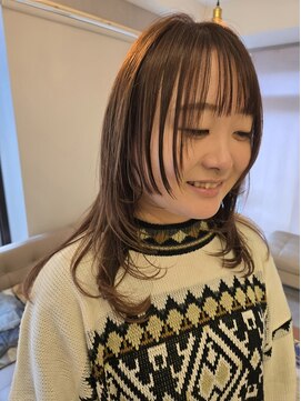 ヴィサージュメゾン(VISAGE maison) 姫カットレイヤー×キャメル