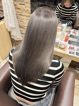 グレースバイハピネス(grace by happiness) 髪質改善 韓国風巻き顔周り小顔レイヤー 大人かわいいグレージュ