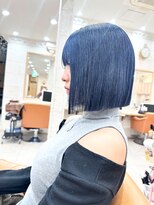 ティンク 横須賀中央(Tink) ミニボブ×ネイビーブルー◎