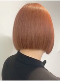 ぷつっとカット×ハイトーンオレンジ