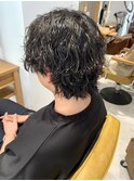 メンズウルフ*波巻きパーマ