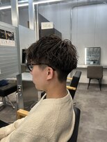 メンズサロン キング 梅田店(Men’s salon K!ng)&nbsp;ホワイトメッシュ/ツイスト/ツイスパ/パーマ/メンズ/眉毛