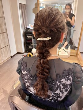 着付けヘアセット専門店 ウィズ(With) 編みおろしスタイル
