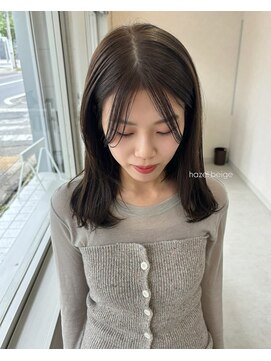 ミル(mir) hazel beige (ブリーチなしダブルカラー)