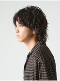 波巻きパーマメンズマッシュセンターパートスパイラルパーマ韓国