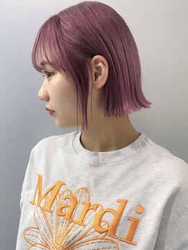 ピンクラベンダー ／ブリーチ1回