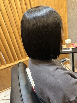 切りっぱなしボブ☆