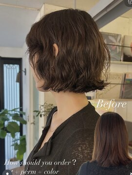 アンプラグド(unplugged) 大人気のニュアンスボブパーマ