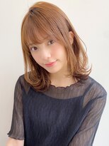 トゥーナ 表参道(tona)&nbsp;ミディアムレイヤー、外ハネボブ、グレージュ、脱白髪染め☆