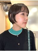 丸みショートボブ/レイヤーショートボブ/顔周りレイヤーボブ