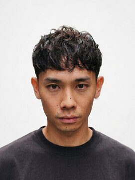 ワンワンオー バーバーショップ 長浜店(@110 BARBER SHOP) ツイストスパイラル×刈り上げマッシュショート