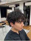 MEN’S/サーフカール/刈り上げセンターパート/表参道駅/青山 
