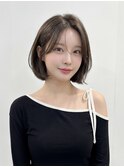 韓国ボブ　ミルクグレージュ