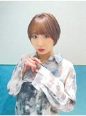 ハンサムショート/丸みショートボブ/20代30代40代50代/顔周り
