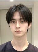 韓国マッシュショート曲がる縮毛矯正ツーブロックワックスなし