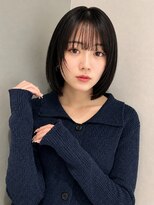 トリッカ シブヤ(TRICCA SHIBUYA)&nbsp;ワンレンボブ/切りっぱなしボブ/コンパクトボブ/ダークカラー