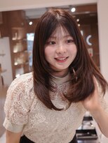 ヴィヴィッド オモテサンドウ(ViViD omotesando)&nbsp;柔らかく動くセミロングレイヤー/血色感UP！マロンブラウン