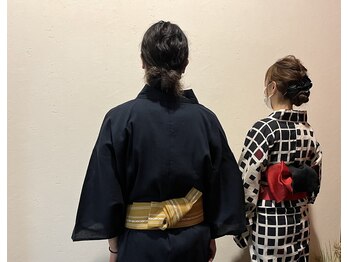 ルクール(LE COEUR)の写真/ヘアセット・メイク＆着付けが出来るサロン♪お着物やイベント、雰囲気に合わせて可愛いスタイルつくります
