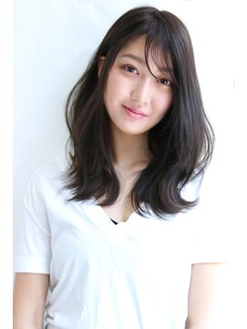 ラエティス(Laetus) 【Laetus】グレージュで暗髪×大人の外ハネくびれミディ