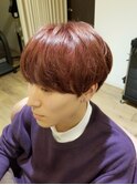 【Luccica】お客様スタイル  ピンクレッドカラー