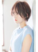 【elfo】30代からのひし形シルエットのショートパーマスタイル