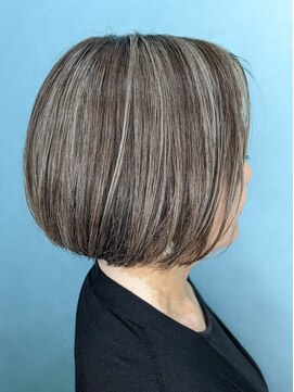 アンティークベル 南柏(ANTIQUE BELLE) 【BELLE　南柏】♪白髪ぼかしのハイライトボブ♪