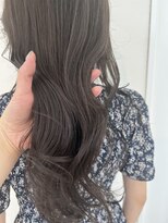美髪/くすみブルー/ネビージュ/大人かわいい/こなれミディ[銀座]