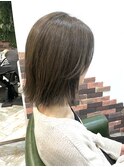 20代30代40代大人可愛い/アッシュオリーブベージュ/縮毛矯正