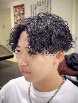 オーシャントーキョー 心斎橋(OCEAN TOKYO WEST) 波巻きパーマメンズツイストスパイラルパーマツーブロック