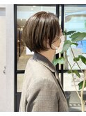 ナチュラルボブ×トパーズベージュ