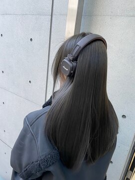 ナンバー ブラオ 名古屋栄(N° blao) 艶髪ロング　髪質改善トリートメント　アッシュブラック