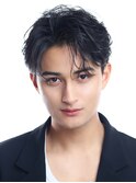黒髪ショートセンターパート【アップバング】コンマバング
