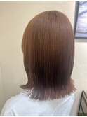 外ハネロブ  ×  ナチュラルベージュブラウン